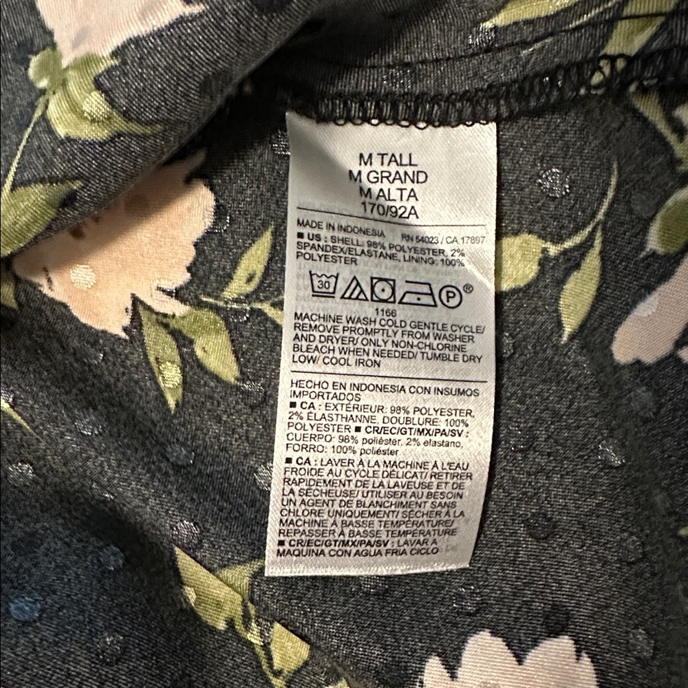The Occasion by Old Navy Floral Black Maxi Dress with Flutter Sleeves M Tall - Picture 6 of 9